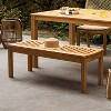 Cambridge Casual 4pc Paxton Teak Wood Outdoor Patio Dining Set Brown - 4 of 4