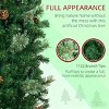 TopComfy Christmas Tree Stands Artificial Christmas Tree Festive Pencil Christmas Tree Cozy Snowy Decor for Living Room, Green, 35.46"*6.3"*7.88" - 3 of 4