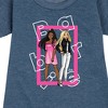 - Barbie - Out Of Box Graphic Short Sleeve Fleece Dress - 2 of 4