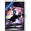 Trends International James Booker - Galaxy Cat on Dinosaur Unicorn In Space Framed Wall Poster Prints - 3 of 4