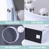 VANITII 14''x18'' Arched Vanity Makeup Mirror with Lights Metal Tabletop White - 3 of 4