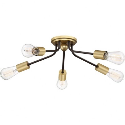Quoizel Lighting Latitude 5 - Light Flush Mount in  Western Bronze