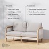 Nathan James Twila Outdoor Loveseat Gray - 3 of 4