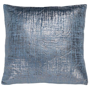 Norlia Pillow - Blue/Gold - 18"X18" - Safavieh - 1 of 4