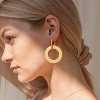 Fashion Large Disc Geometric Dangle Earrings for Women Statement Dangle Earrings Geometric Drop Earrings - 2 of 4
