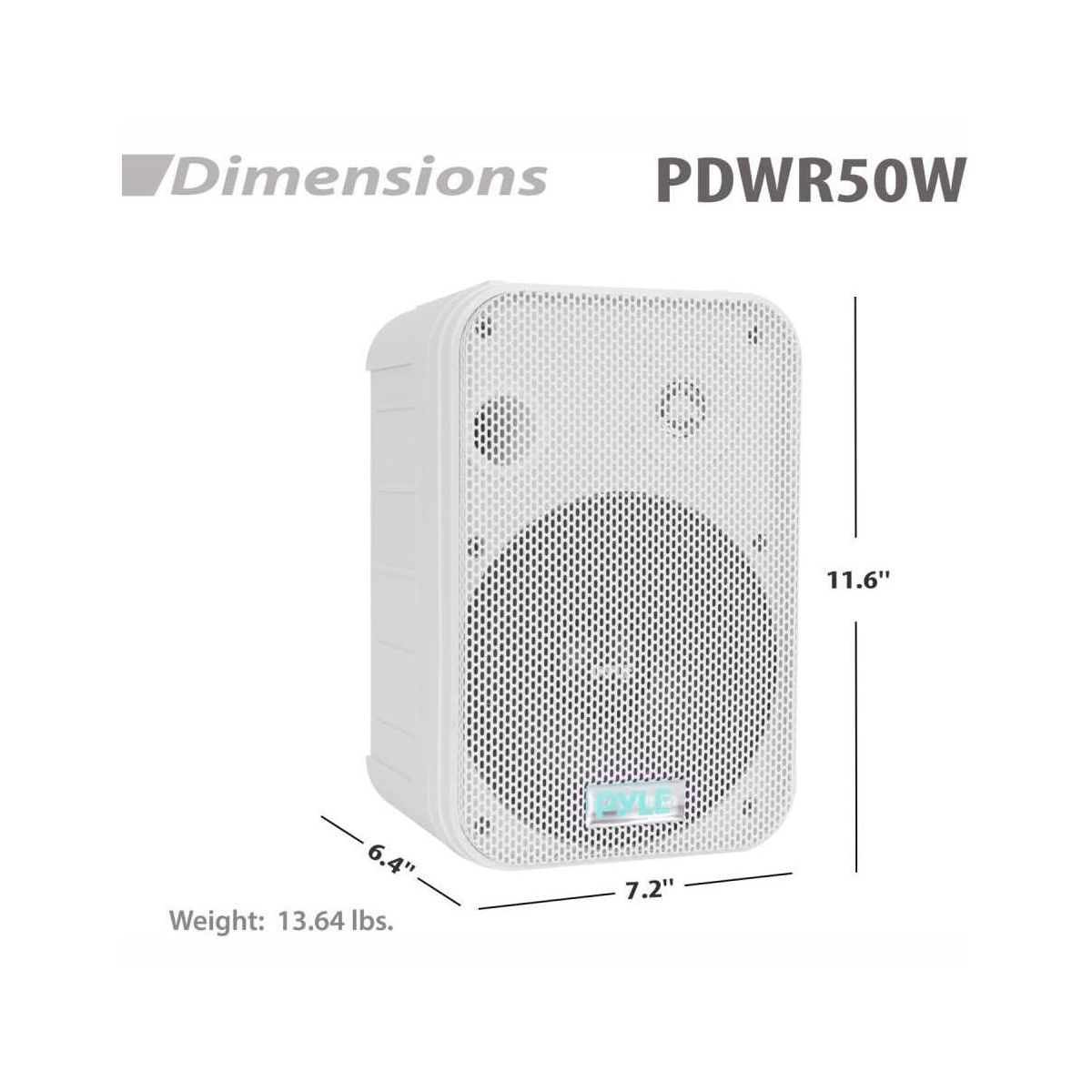 Dual Waterproof Outdoor Speakers for Patio with Powerful Sound, All Devices Compatible, Easy Setup - thumbnail 4