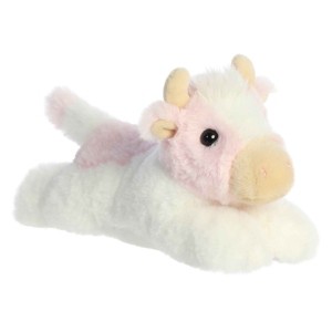 Aurora Small Sadie Strawberry Cow Mini Flopsie Adorable Stuffed Animal Pink 8" - 1 of 4