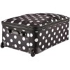 Rockland Vara Softside 3-Piece Upright Luggage Set ExpandableBlack dot (20/22/28) - 4 of 4
