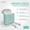 iHome Airpods Case Cover with Wired Magnetic Neckband, Airpods Generation 2 & Generation 1, Mint - 2 of 4