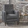 KWPZQEB Upholstered Wingback Recliner Chair,Fabric Recliner Chair with Adjustable Pushback,Single Recliner Sofa with Extended Footrest for Living Room - 4 of 4