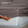 LISM 100% Cotton Fitted Sheet Deep Pocket Fitted Sheet, Fits Mattress Upto 16" - 3 of 4