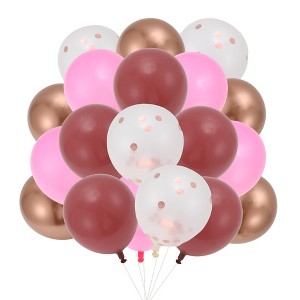 Unique Bargains Latex Party Balloons with Ribbon 10 inch 20 Pcs - 1 of 4