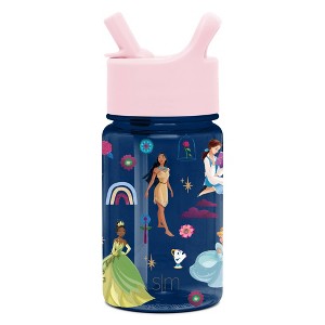 12oz Plastic Tritan Summit Kids Water Bottle with Straw - Simple Modern - 1 of 3