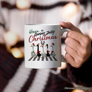 Goosey Jolly Christmas Personalized Mug, Funny Farm Lover Gift with Custom Name Non-Custom 12oz - 1 of 4