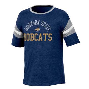 NCAA Montana State Bobcats Girls' Short Sleeve Striped Shirt