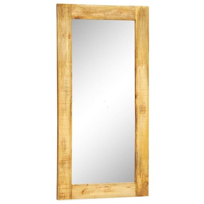 vidaXL Solid Wood Framed Rectangle Wall Mirror 47.2"x23.6"