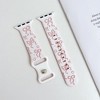 HTUTWOO Bowknot Apple Watch Strap, Sport Silicone Band 38/40/41/42/44/45/49mm, Adjustable Wristband for iWatch Series 10 9 8 7 6 5 4 3 2 1 Ultra SE - 2 of 4