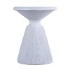 MOEPISY Modern Small Round Side Table for Outside, Tree Stump Garden Stool Drum Table indoor and Outdoor - 2 of 4