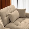 NicBex Couches for Living Room Oversized 2-Seater Sofa Couch Comfort Velvet Upholstered Sofa With Pillows and Bolstered Armrests for Bedroom - 2 of 4