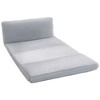 HOMCOM Contemporary Bean Bag Floor Sofa Bed, Plush Wide Folding Floor Mattress, Foam Filling Wall Couch Sleeper, Light Gray - 4 of 4