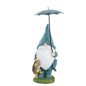 Figurine 8.75 In Rainy Day Gnome Umbrella Boots Gnome Figurines - 1 of 3