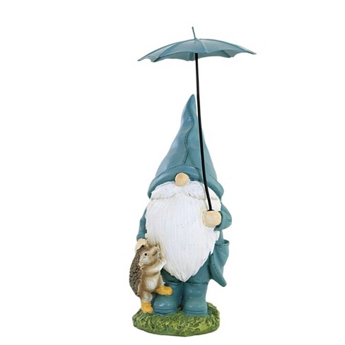 Figurine 8.75 In Rainy Day Gnome Umbrella Boots Gnome Figurines - image 1 of 3