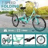 Docred Folding Tricycles, 7 Speed, 20 24 26 Inch 3 Wheel Folding Bikes with Low Step-Through, Foldable Tricycle for Women, Men, Seniors - 2 of 4
