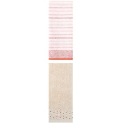 REGALWOVEN Bathroom Soft Absorbent Decorative Hand Towels for Face Hair 14" x 30"/13" x 27" 2 Pcs