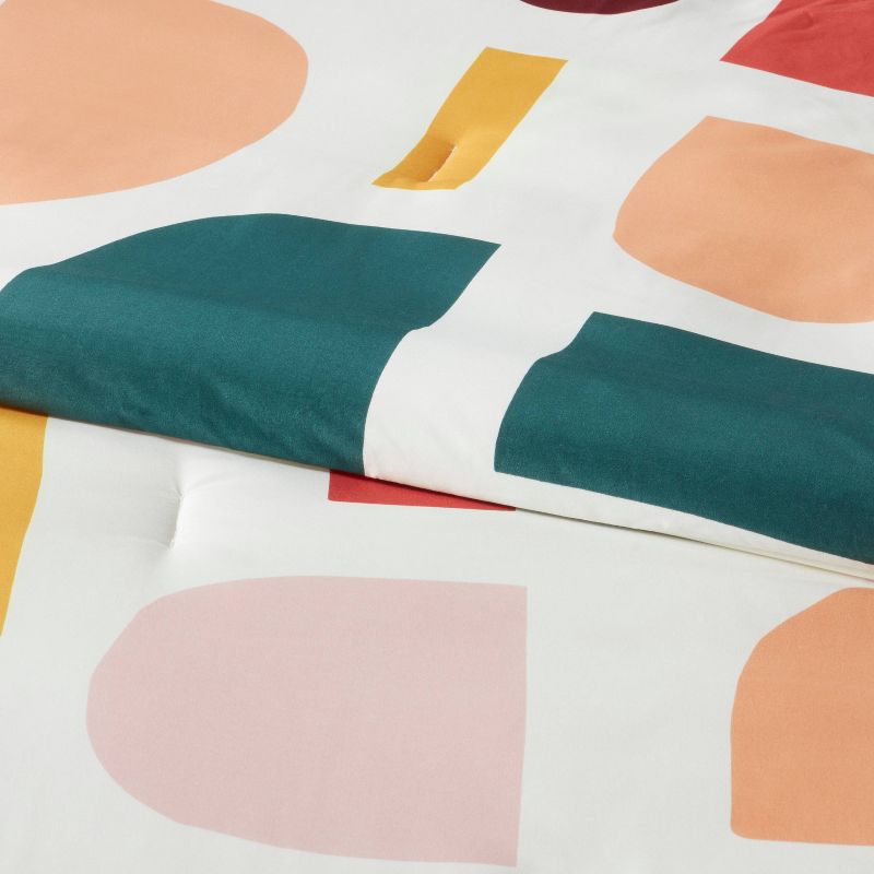 Savor Microfiber Reversible Comforter & Sheets Set Pink/Off White/Green - Room Essentials™, 3 of 7