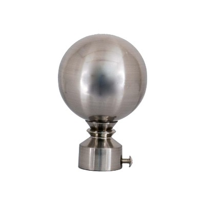 Versailles Lexington LX01 Ball Finial Rod Set - Pewter/Silver