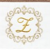 Linum Home Textiles 100% Turkish Cotton MONICA Gold Thread 2PC Embellished Hand Towel Set - 3 of 3