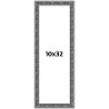 PosterPalooza | Panoramic Distressed Black Picture Frame - UV Acrylic, Foam Board Backing, Hanging Hardware - 2 of 4