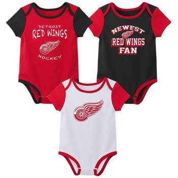 NHL Detroit Red Wings Infant Boys' 3pk Bodysuit
