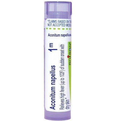 Aconitum Napellus 1M by Boiron Homeopathic Single Medicine For Cough, Cold & Flu  -  80 Pellet