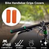 Unique Bargains Bike Handlebar Grips Covers 3.54" Orange 1 Pair - 2 of 4