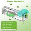 iMountek "4Pcs Humane Live Mouse Trap - Reusable Rat Rodent Catch & Release Cage, Safe for Family & Pets" white - 4 of 4