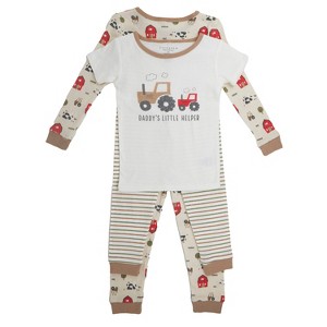 Chick Pea Baby All Cotton 4pc Pajama Set for Baby Boy Cute and Comfy Sleepwear - 1 of 4