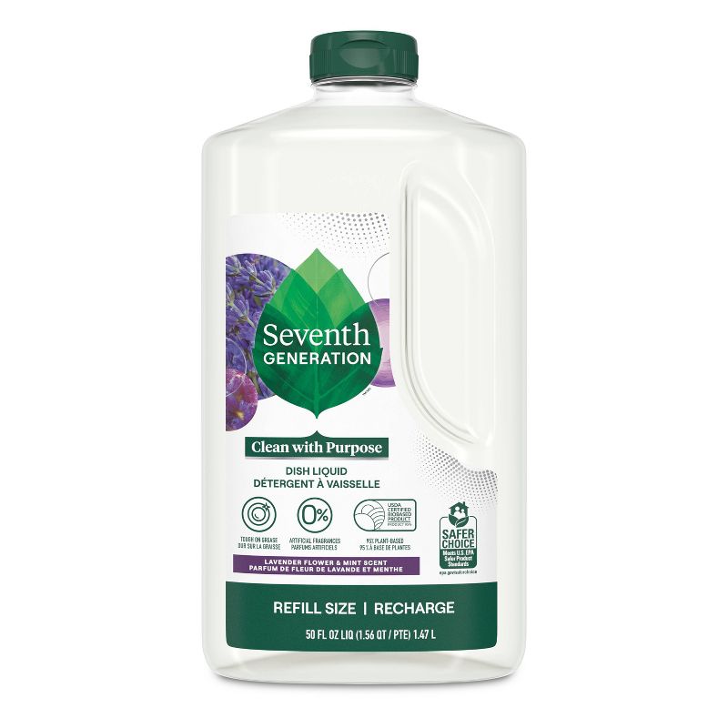 Seventh Generation Lavender & Mint Dish Liquid Soap, 3 of 10