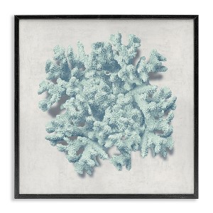Stupell Industries Coral Blue Sea Beach Design, 17" x 17" - 1 of 4