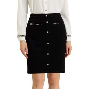 Allegra K Womens' High Waist Elegant A-Line Short Skirts with Pockets