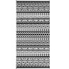 Airsurfer 9'x18' Black and White Outdoor Rug Stylish Waterproof Camping Rug Picnic Blanket, Camping Mat for Outdoor Adventures, for Camping Comfort - 2 of 4