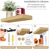 Sorbus 2 Pack 16 Inch Rectangle Floating Shelves - for Home Decor to Display Trophies, Books, Frames, and more - 4 of 4