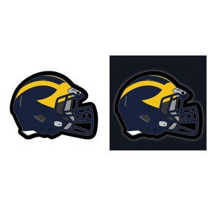 Evergreen Ultra-Thin Edgelight LED Wall Decor, Helmet, University Of Michigan- 19.5 x 15 Inches Made In USA - 1 of 4