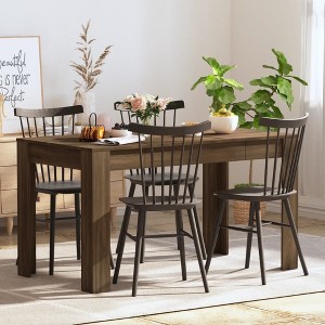 vidaXL Dining Table Brown Oak 55.1 in.x29.3 in.x29.9 in. Engineered Wood - 1 of 4