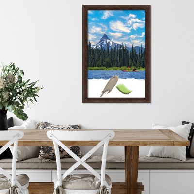Warm Walnut Narrow Wood 20" x 30" Picture Frame