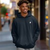 Dalix Ghost Embroidery Relaxed Hoodie Soft Fleece Sweatshirt Fit Lounge Mens - 3 of 4