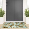 Cat Coquillette Tiger Collection Mint Orange Looped Vinyl Welcome Mat - Society6 - 2 of 2