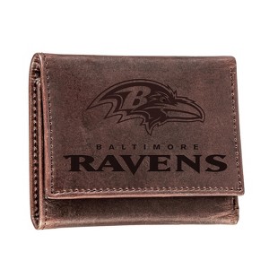 Evergreen Baltimore Ravens Tri-Fold Wallet, Brown - 1 of 1