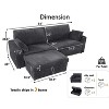 Vipbear Beige Extra Large Modular Sectional Sofa,Comfy Corduroy Modern Oversized 4-Seat Sectional Couch with Deep Seat,Tool-Free Assembly - 2 of 4