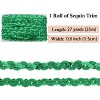 Sequin Braid Trim, 0.6 Inch Wave Sequin Strip, Glitter Metallic Paillette Sequin Ribbon, Sewing DIY Bling Fabric, 27 Yards - 2 of 4